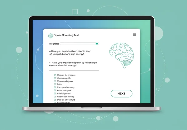 Modern online bipolar screening test interface
